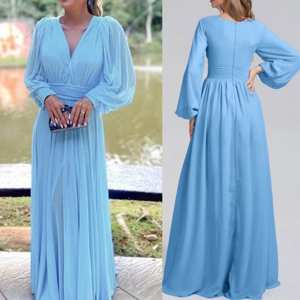 HEBEOS A-Line/Princess Chiffon Prom Dresse